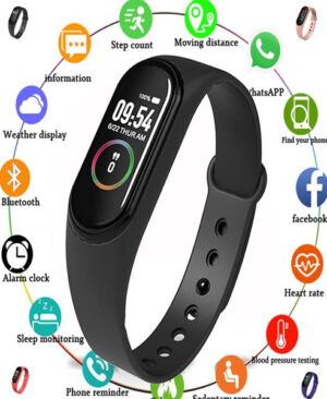 Heart Rate Blood Pressure Monitor Waterproof Wristband Pakistan
