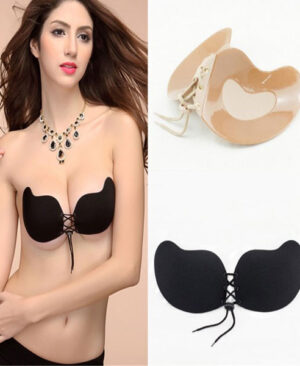 Front Lacing Strapless Silicone Push Up Bra Pakistan