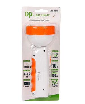 DP 9035 Rechargeable LED 800mAh Torch Light Pakistan