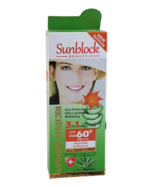 Wokali Aloe Vera 3in1 SPF 60 Sunblock Cream Pakistan