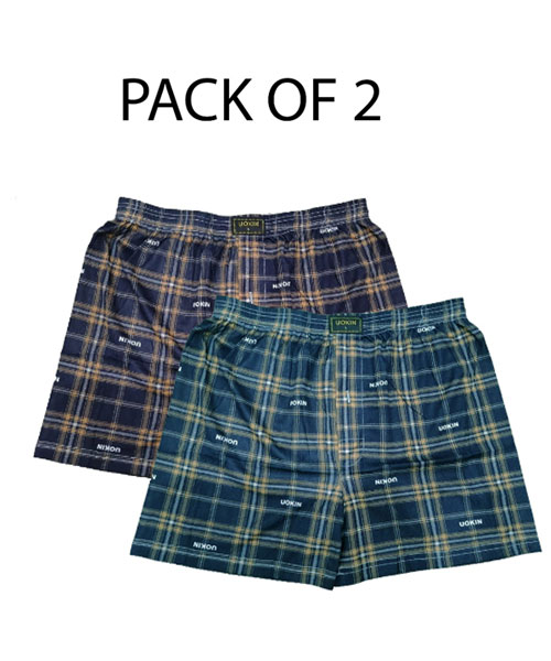 Pack Of 2 Men Cotton Sleep Shorts Pakistan