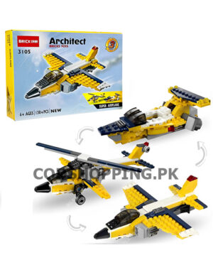 130Pcs 3in1 Architect Super Airplane Blocks Toy Set Pakistan